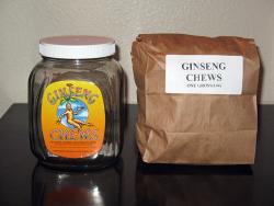 Ginseng Chew Bag/144 Plus Glass Display Jar